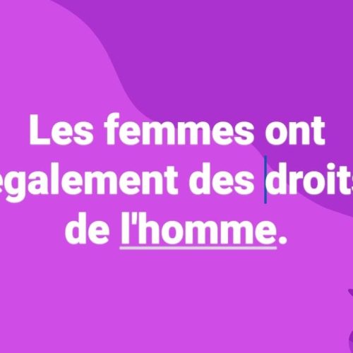 JE SUIS UNE FEMME