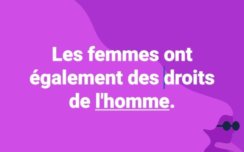 JE SUIS UNE FEMME