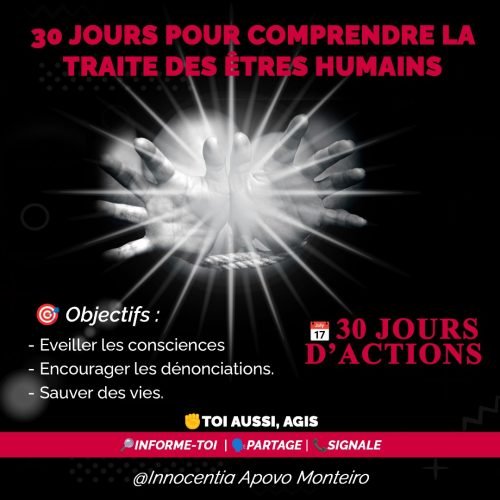 Campagne en ligne : La traite des personnes