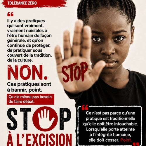 L’excision n’est pas une tradition à perpétuer.